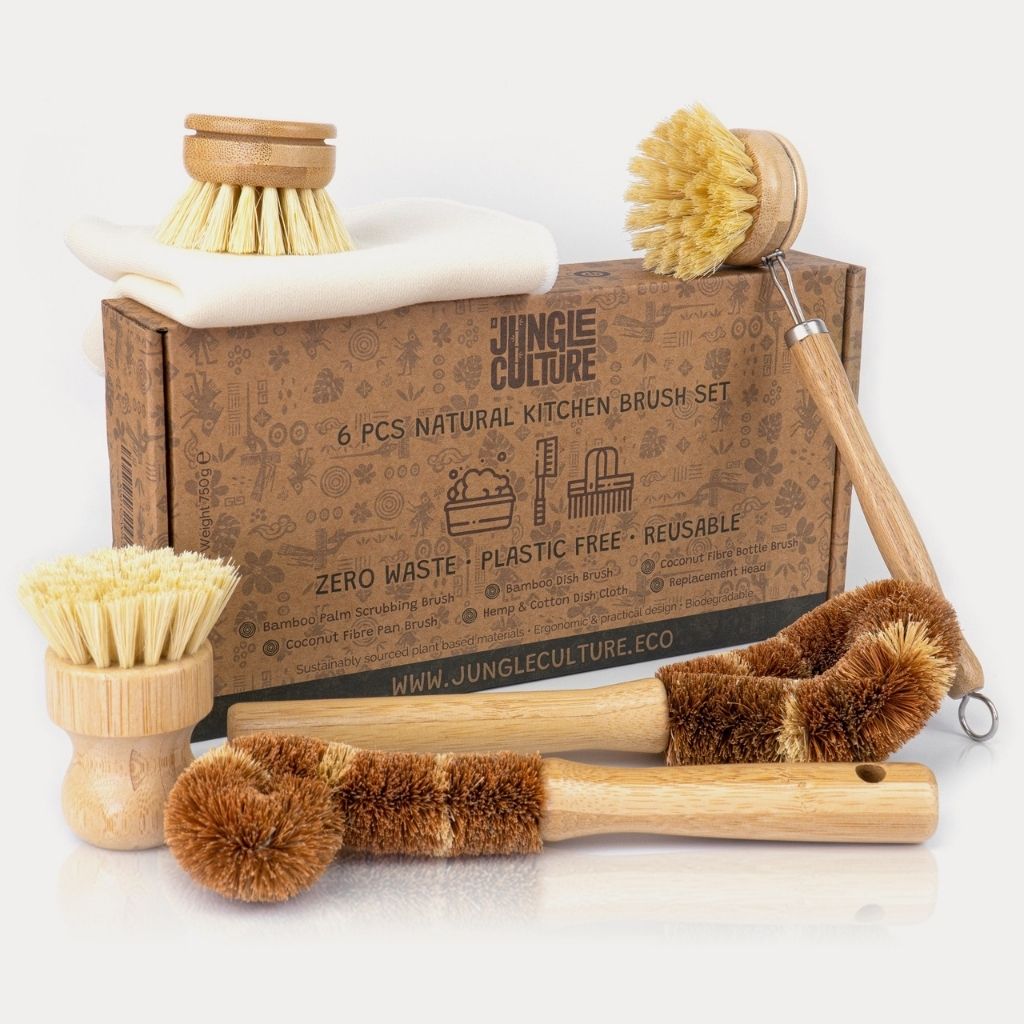 Jungle Culture Natural Bowls & Brushes